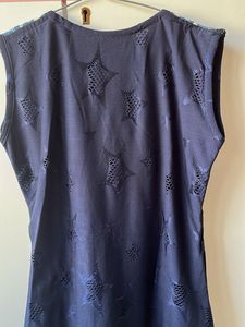 Stylish Navy Blue Tunic Top