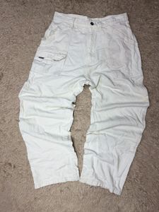 White Cargo Pants