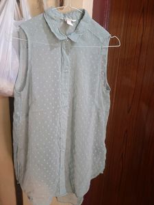Women Oliv Green Top