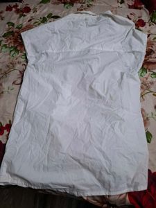 White Embroidered Tunic Top
