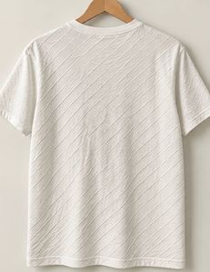 Textured Cream T-Shirt