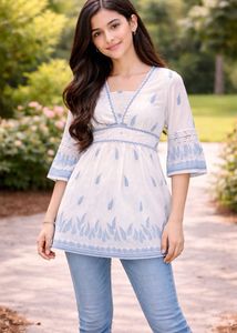 White Short kurti