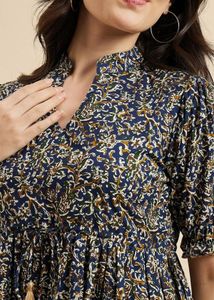 Stylish Printed Top with Tassels
