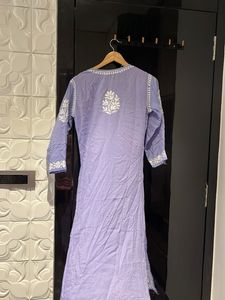 Beautiful Lavender Chikankari Kurta