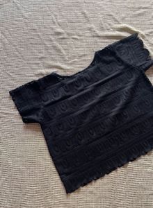 Elegant Black Textured Top