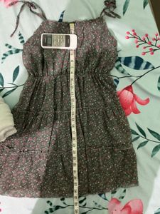 Floral Print Tiered Mini Dress