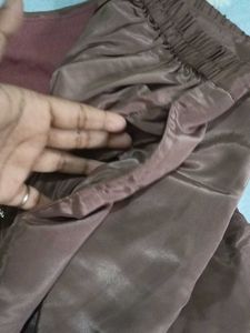 Embellished Brown Kurta Set
