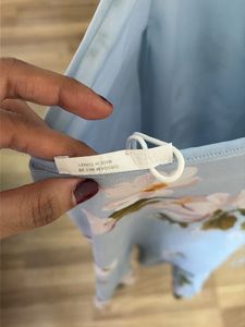 ZARA Light Blue Floral Midi Dress