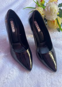 Elegant Black Patent Stiletto Heels