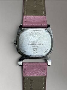 Fastrack Pink Leather Strap Watch
