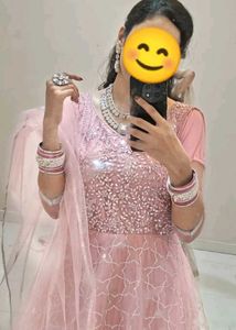 Pink Embellished Gown