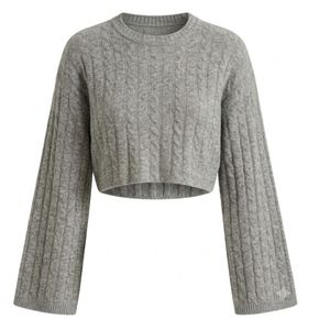 Bershka Cable Knit Sweatshirt