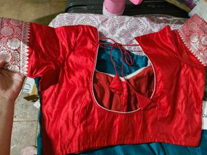 Red Ethnic Blouse
