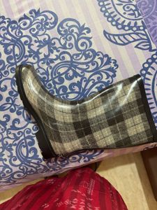 Plaid Rain Boots
