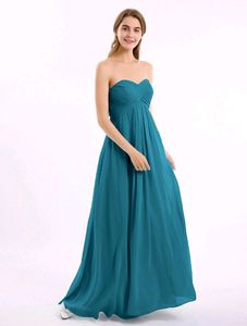 Strapless Sweetheart Floor Length Dress