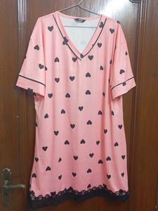 Cute Pink Heart Nightgown