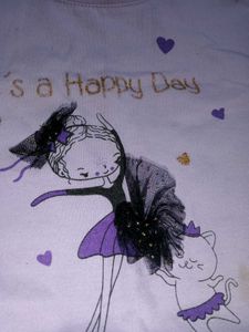 Cute Ballerina & Cat T-Shirt