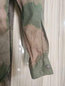 Casual Camo Button-Down Shirt- Read description