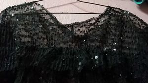 Black Sequin Top