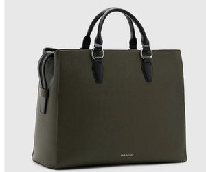 Stylish green branded Tote/laptop Bag