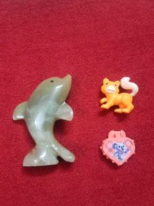 Cute Orange Cat Toy Figurine &amp; 2 more