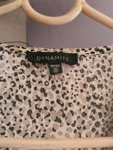 Chic Animal Print Bodysuit Top
