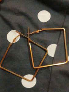 Geometric Square Hoop Earrings