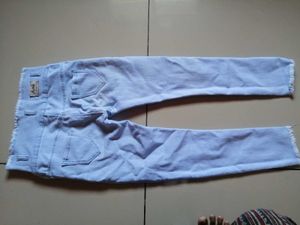 Light Wash Ripped High-Waist Jeans