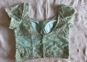 Designer thread work lace blouse