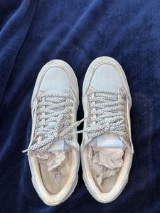 Stylish Silver Sneakers denim gully labs