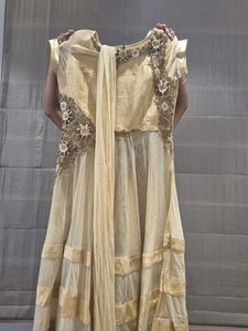 Elegant Yellow Embellished Gown