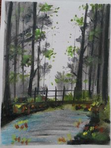 Purple Forest Art