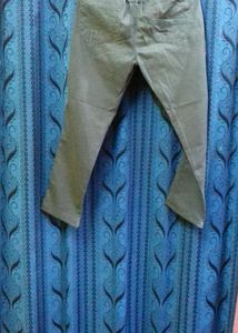 Black Ash Cotton Jeans Pant .