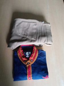 boys  Stylish Jeans and Shirt Set