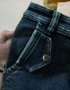 Dark Blue Cargo Straight fit Jeans size:28