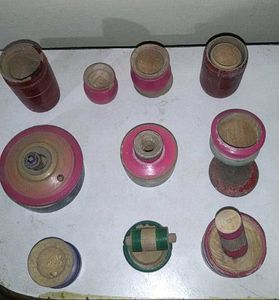 Vintage Wooden Spinning Tops