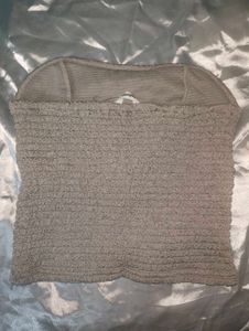 y2k Grey Tube Top