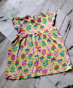 🌼 Ice Cream Print Dress