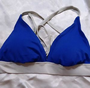 Blue Sports Bra