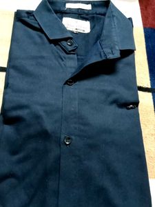 Classic Navy Blue Button-Up Shirt