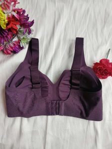 Plum Lace Padded Bra