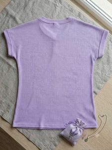Paisley Print Shirt &amp; Lavender Tee