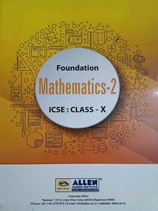 Foundation Mathematics-1 ICSE Class X