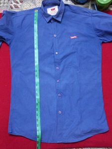 USED FULL SLEEVE Levi's Men's Blue Casual Shirt