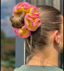 Handmade Crochet Scrunchies - Set of 4