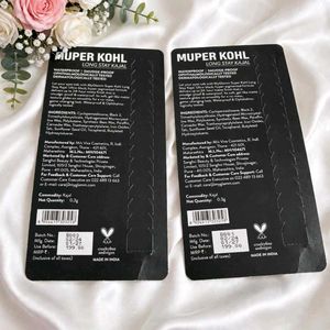 MyGlamm Super Kohl Kajal (Pack of 2)