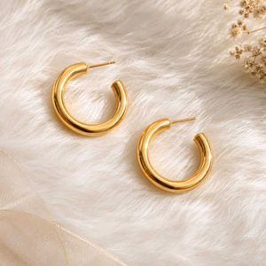 Gold Tone Hoop Earrings