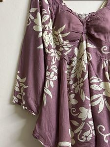 Floral Print Peplum Top