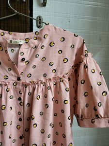 Pink Polka Dot Blouse