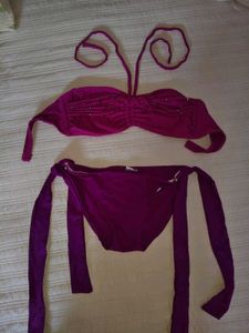 Stylish Purple Bikini Set